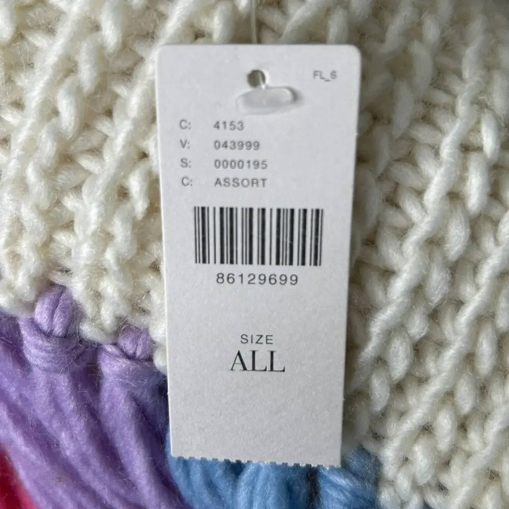 Anthropologie colorful fringe
